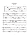 Sinfonia 11, J. S. Bach, adapted for C trumpet, Trombone, and Tuba