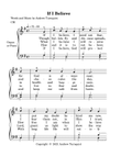 If I Believe (Easy Organ/Piano Hymn)