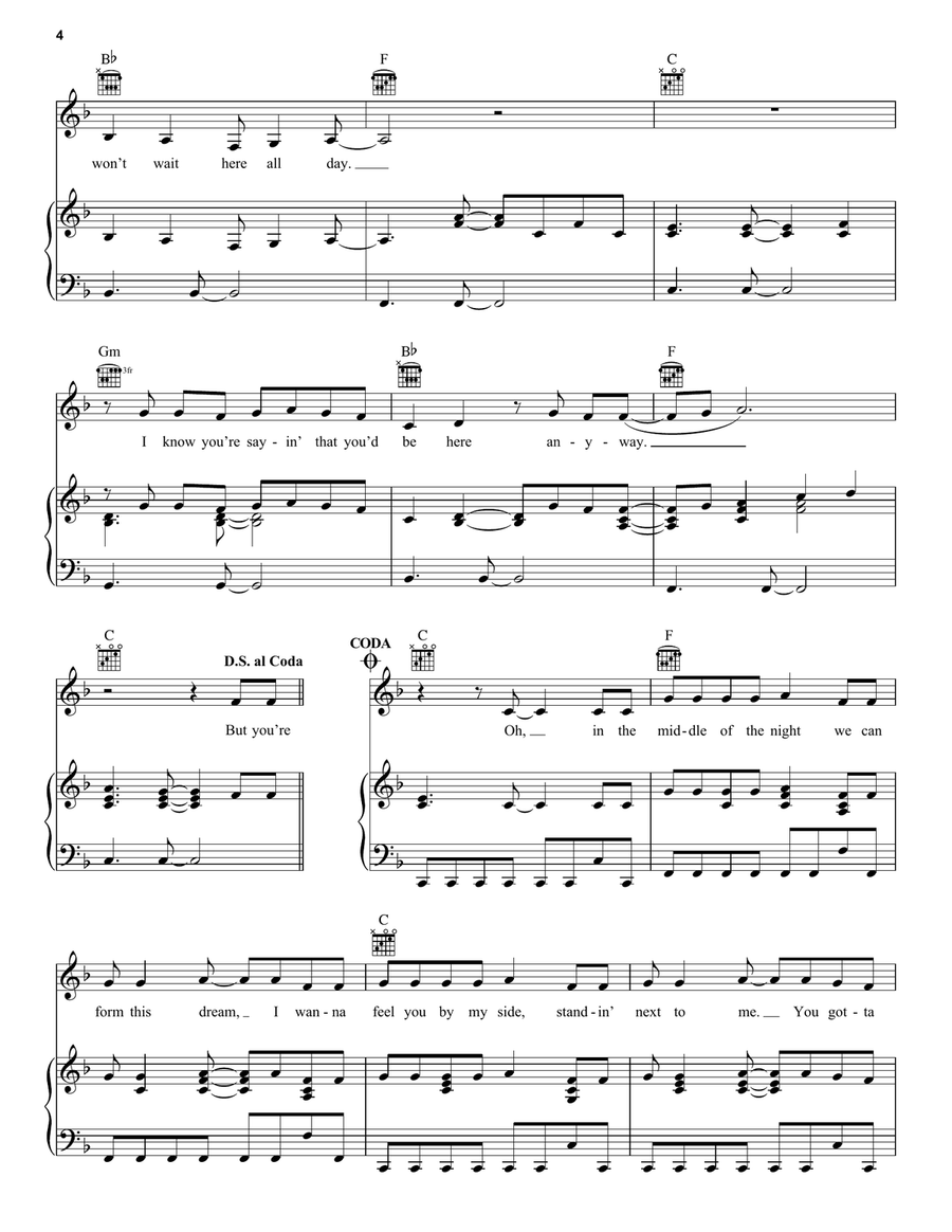 Untouchable (Taylor's Version) Piano, Vocal, Guitar scores gallery preview page 4