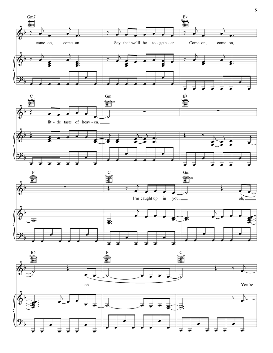Untouchable (Taylor's Version) Piano, Vocal, Guitar scores gallery preview page 5