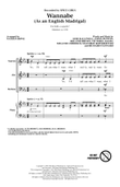 Wannabe (As an English Madrigal) (arr. Nathan Howe)
