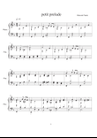 Petit Prelude, small easy to play piano piece with a nice melody