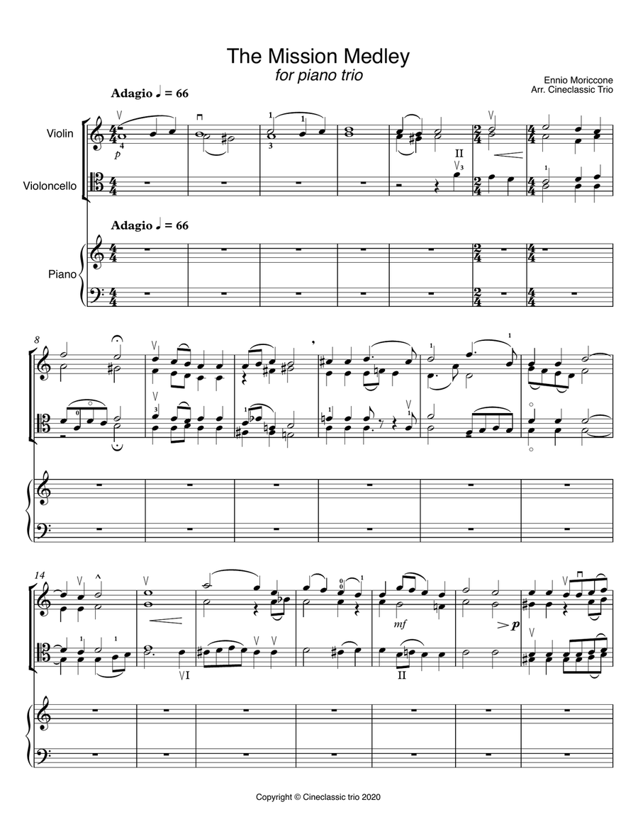 The Mission The Mission Piano Trio scores gallery preview page 2