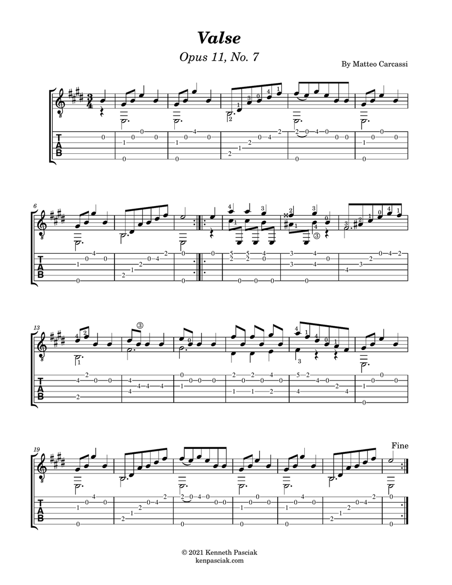 Selected Works by Matteo Carcassi (for Solo Guitar) Chamber Music scores gallery preview page 6