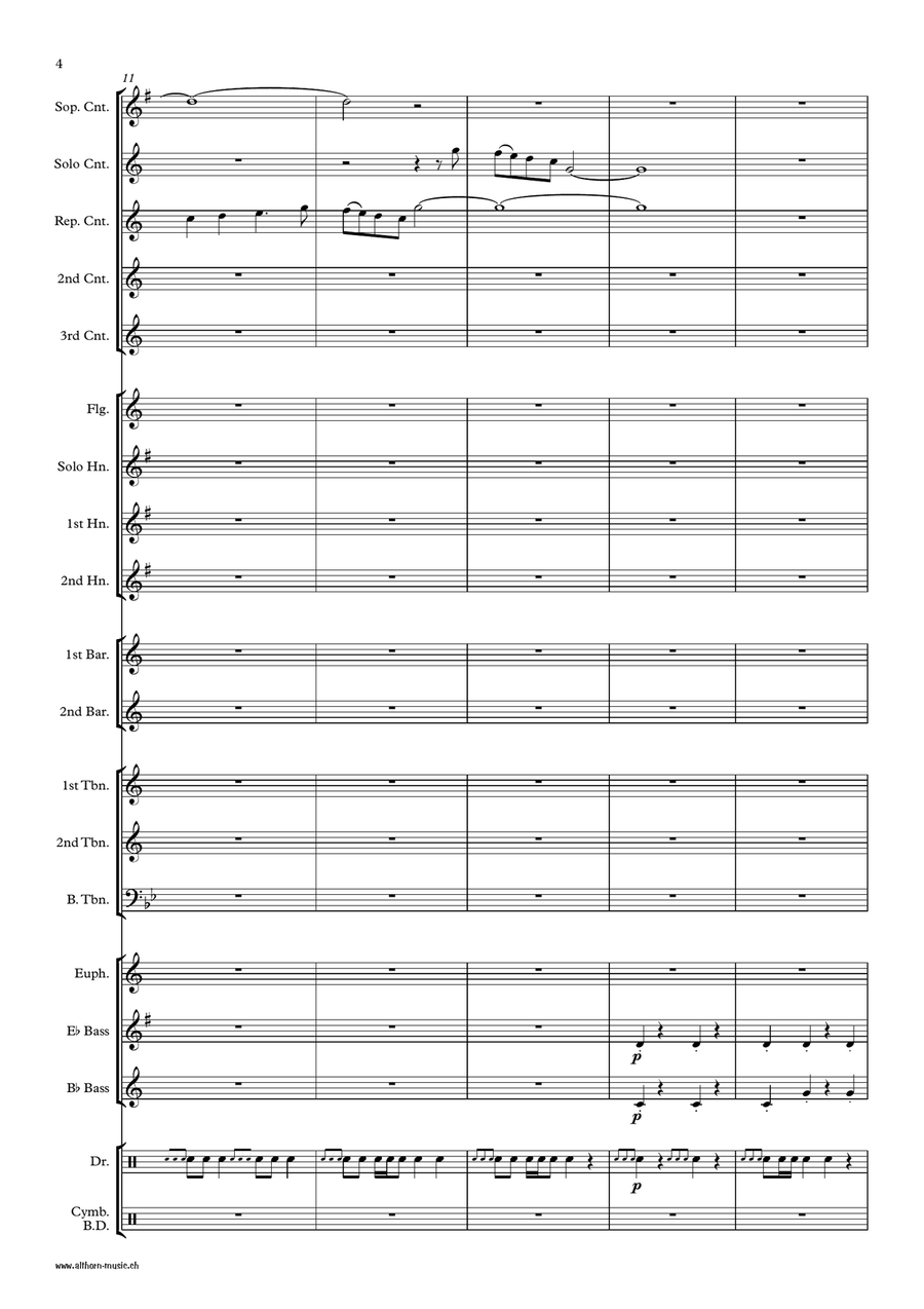 Marcha Real - Spanish Anthem Brass Band scores gallery preview page 5