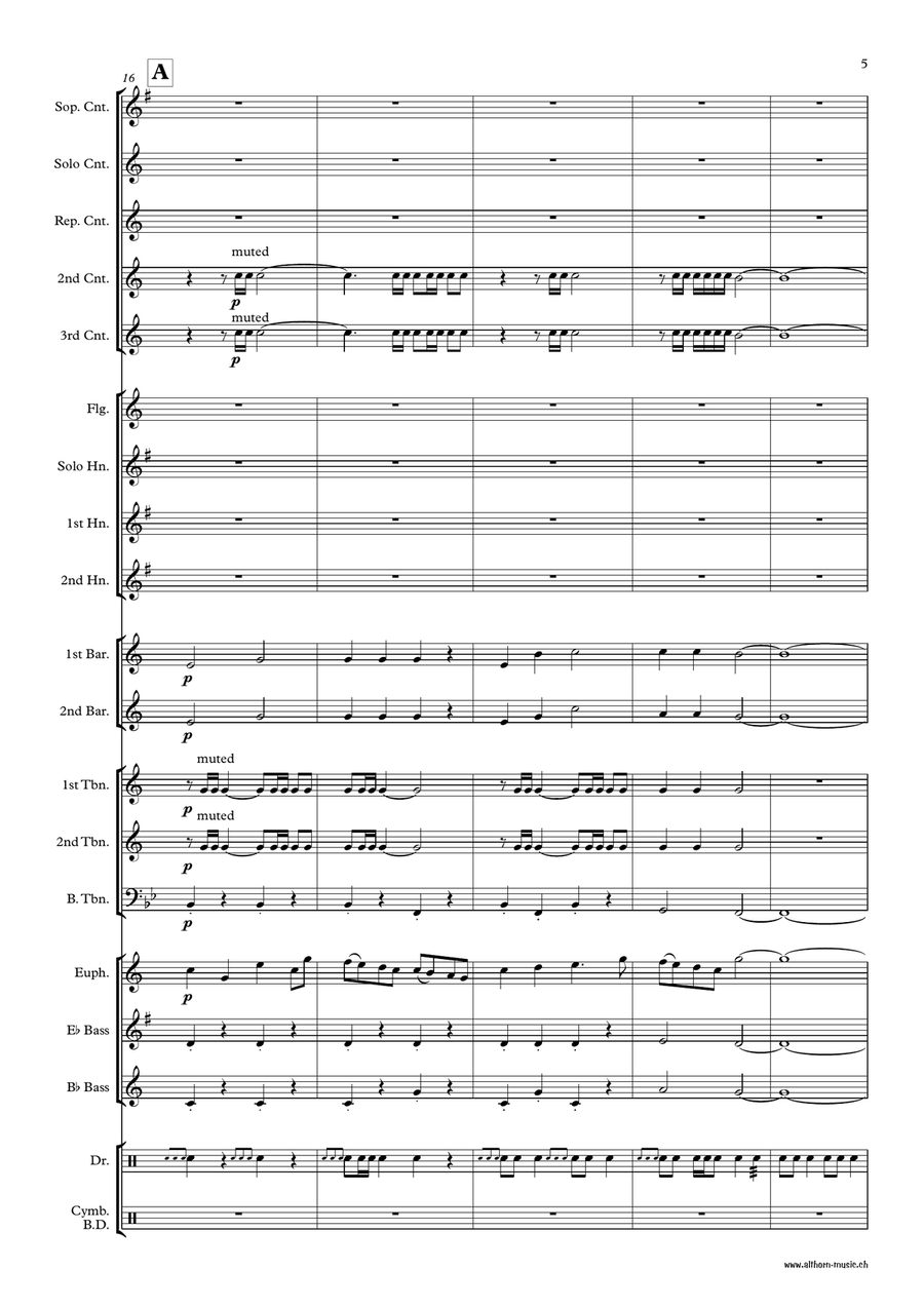 Marcha Real - Spanish Anthem Brass Band scores gallery preview page 6