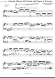 Ariadne Musica 04 Prelude and Fugue in D major