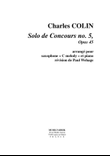 Solo de Concours no. 5, Opus 45