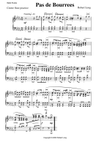 Pas de bourrees piano sheet music