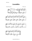 Assembles ballet piano sheet music