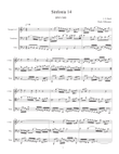 Sinfonia 14, J. S. Bach, adapted for C trumpet, Trombone, and Tuba