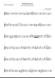 Intermezzo Cavalleria Rusticana (Pietro Mascagni) for Tenor Saxophone Solo