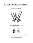 Saint-Anthony Choral by Haydn - arranged for Clarinet Quartet