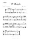 Ballet piano Sheet Music: 6/8 Allegretto