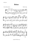 Sheet Music for Brises (heard in 