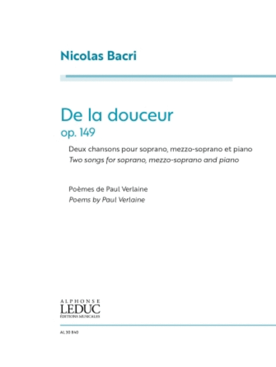 De La Douceur De La Douceur Voice scores gallery preview page 1