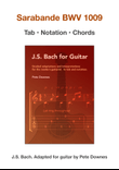Sarabande BWV 1009 for guitar grade 6