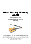 When You Say Nothing At All