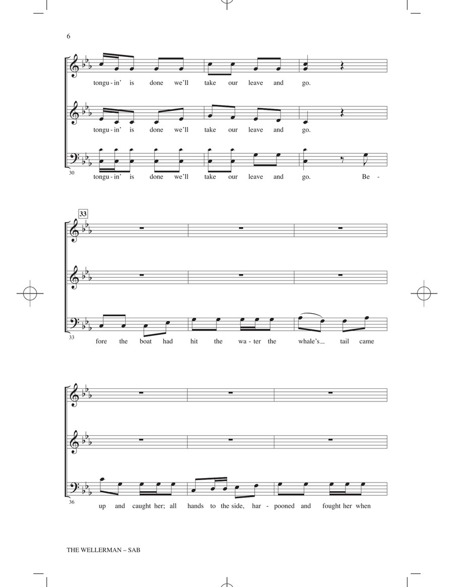 The Wellerman (arr. Roger Emerson) 3-Part scores gallery preview page 4