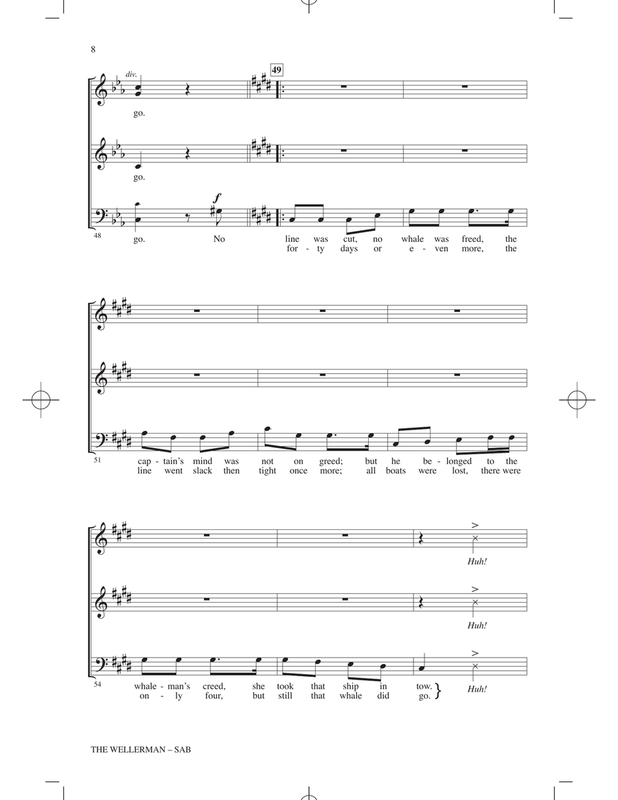 The Wellerman (arr. Roger Emerson) 3-Part scores gallery preview page 6