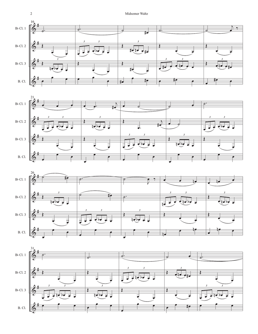 Midsomer Murders (main Title/cues) Woodwind Quartet scores gallery preview page 2