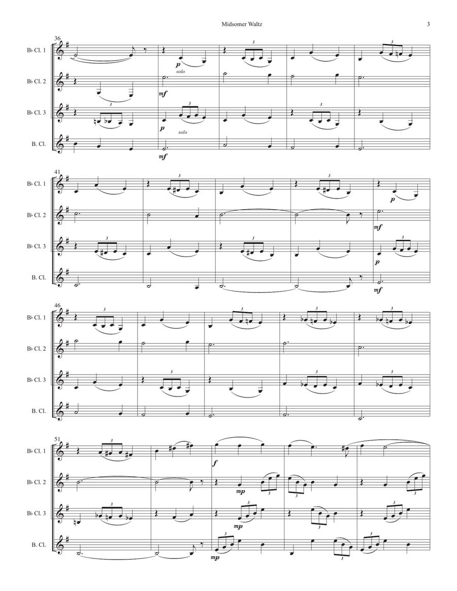 Midsomer Murders (main Title/cues) Woodwind Quartet scores gallery preview page 3