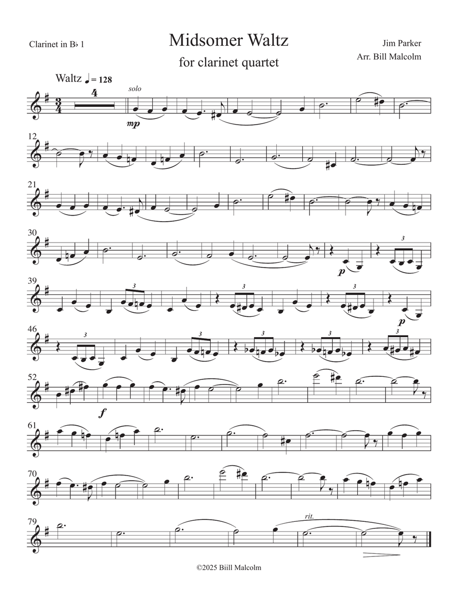 Midsomer Murders (main Title/cues) Woodwind Quartet scores gallery preview page 6