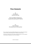 Two Sonnets (A4 size)