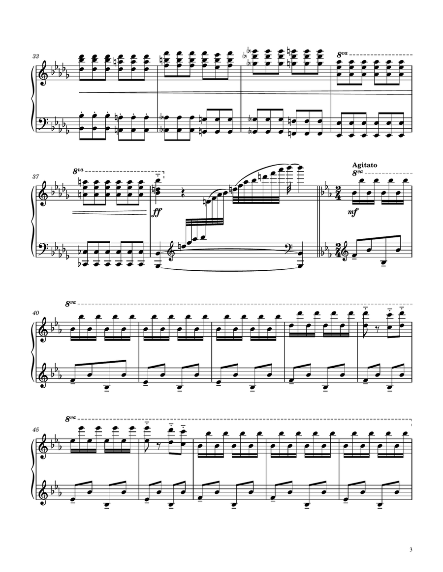 Chopsticks Fantasy Piano Solo scores gallery preview page 3