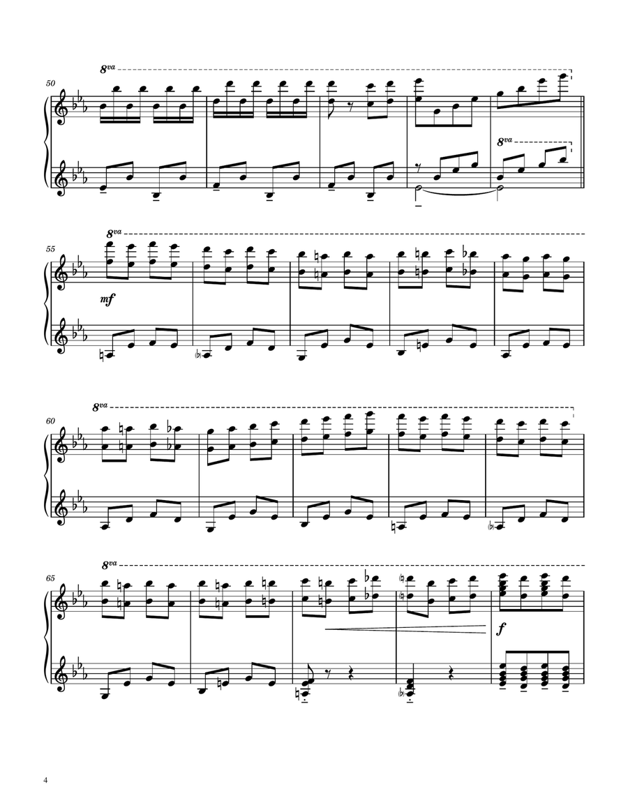 Chopsticks Fantasy Piano Solo scores gallery preview page 4