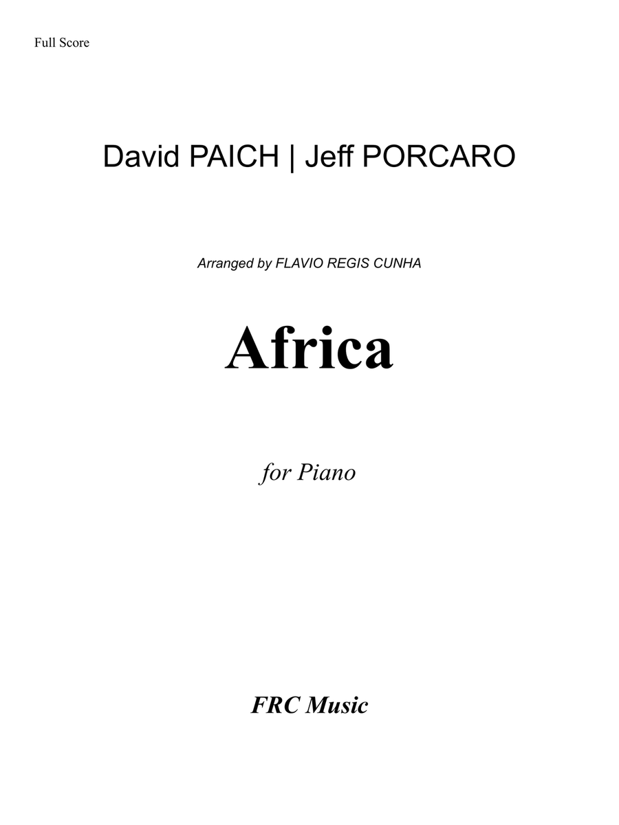 Africa Piano Solo scores gallery preview page 2