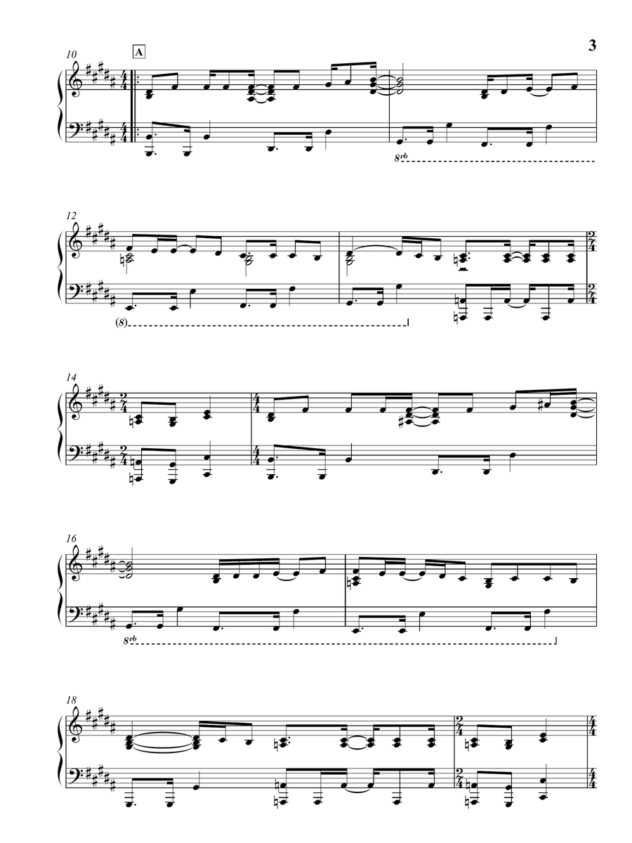 Africa Piano Solo scores gallery preview page 4