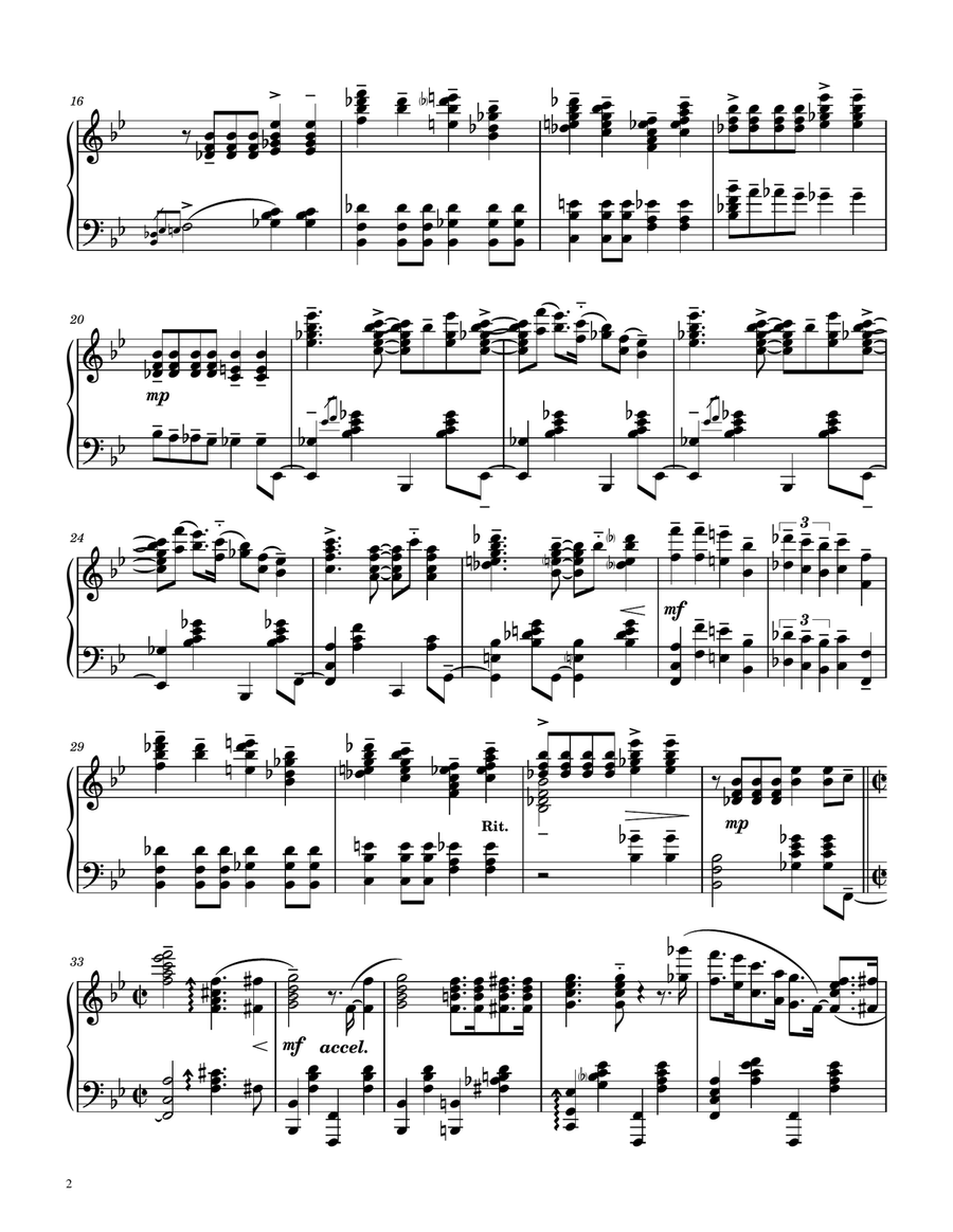 The Sheik Of Araby Piano Solo scores gallery preview page 2