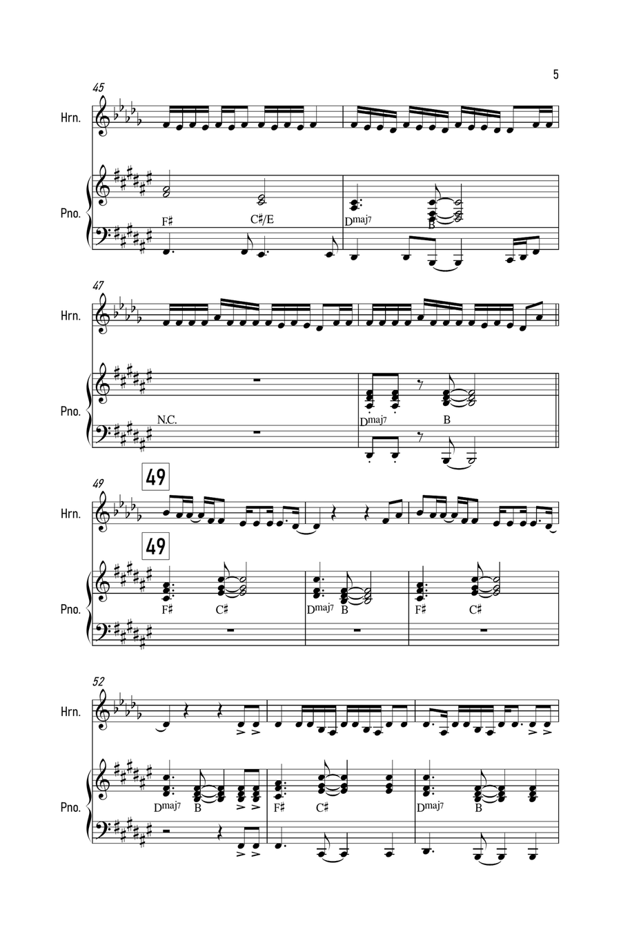 Holy Holy Piano scores gallery preview page 5