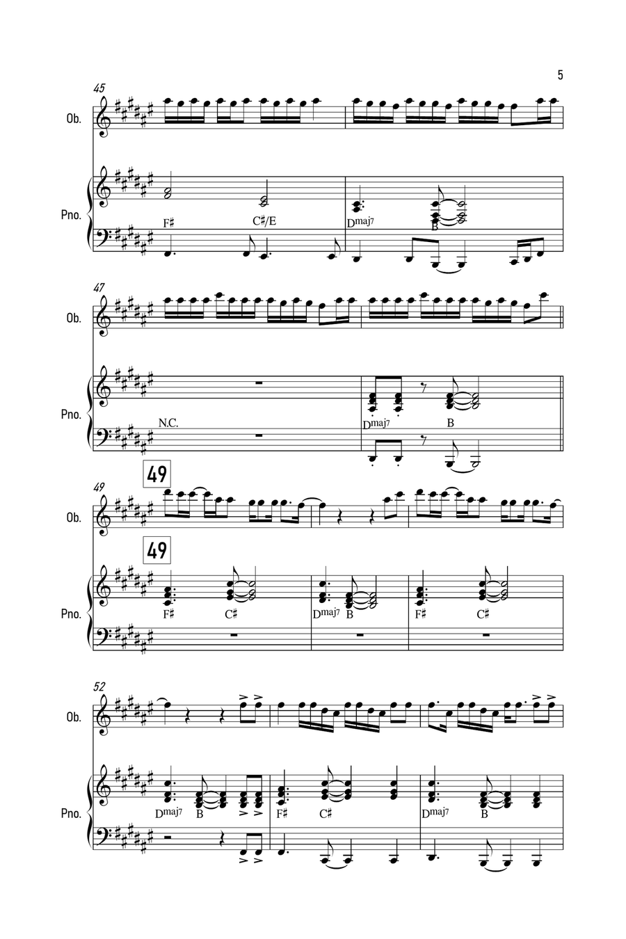 Holy Holy Piano scores gallery preview page 5