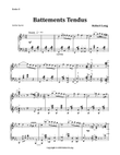 Ballet Piano Sheet Music: Battements Tendus from Etrudes II