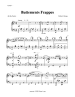 Ballet Piano Sheet Music: Battements Frappes from Etudes II