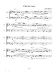 Clair de Lune (Violin and Cello Duet)
