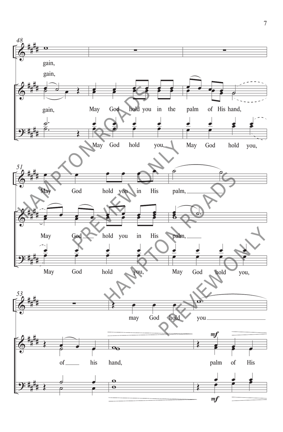 Irish Blessing (A Cappella Version) (SATB) 4-Part scores gallery preview page 8