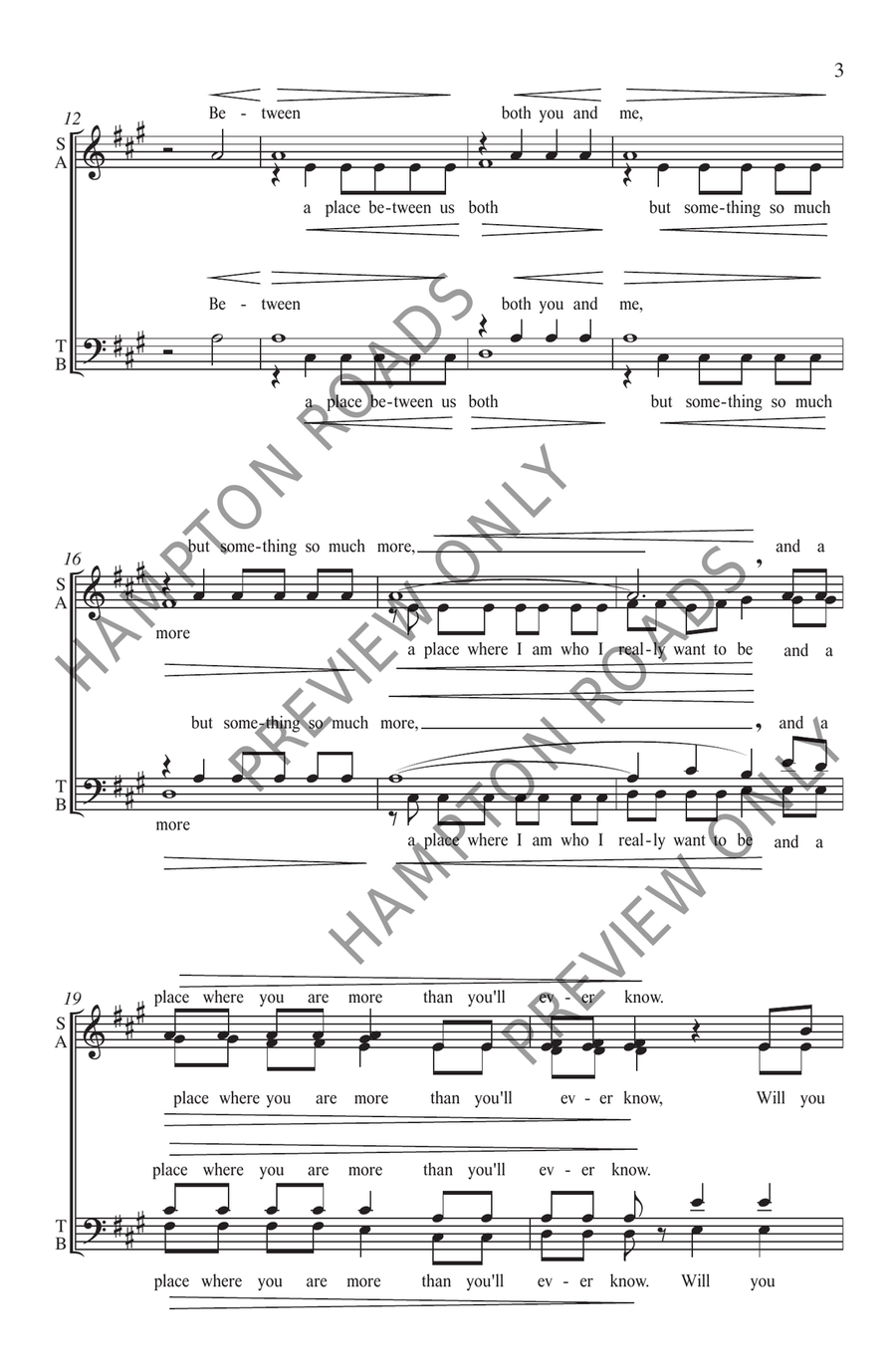 A Place Between Us Both A Place Between Us Both 4-Part scores gallery preview page 4