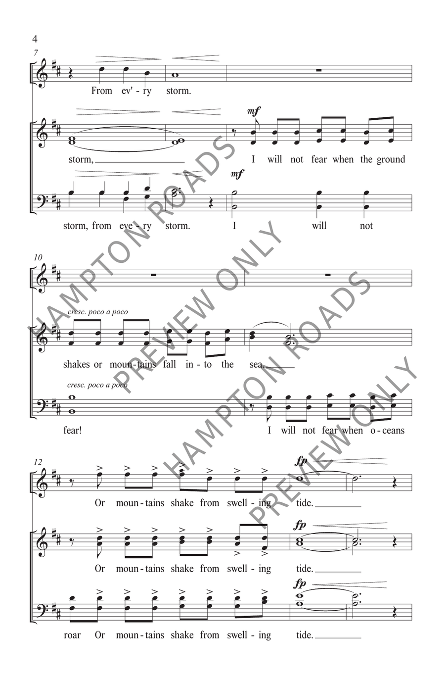 You Are My Refuge (SATB) You Are My Refuge (SATB) 4-Part scores gallery preview page 5