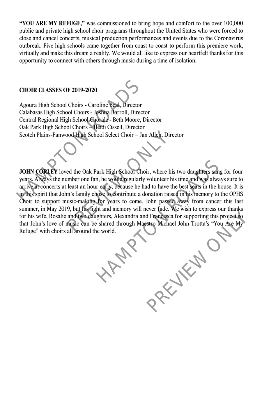 You Are My Refuge (SATB) You Are My Refuge (SATB) 4-Part scores gallery preview page 3