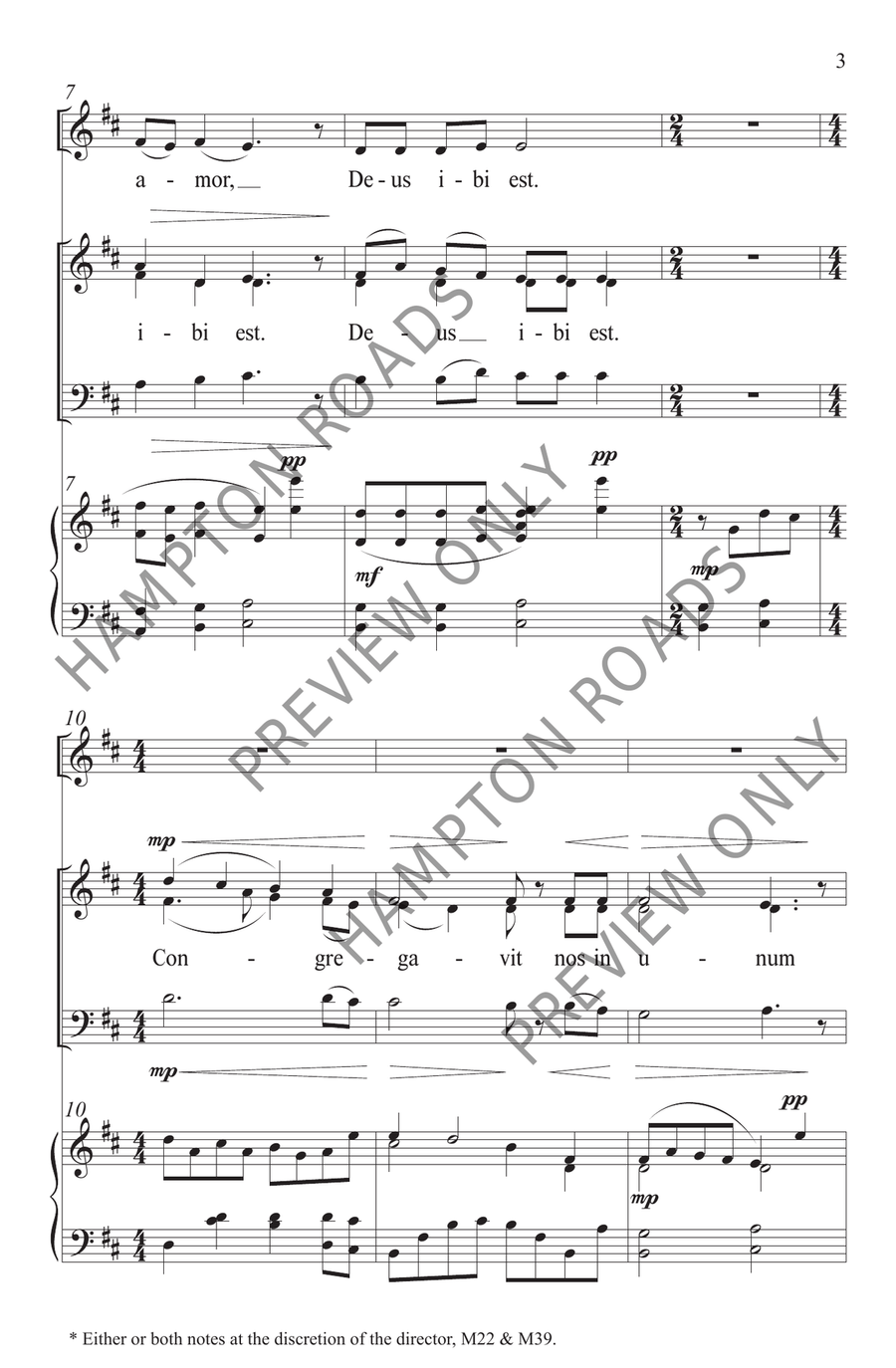 Ubi Caritas (3-Part) Ubi Caritas (3-Part) 3-Part scores gallery preview page 4
