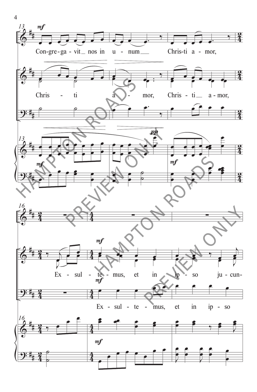 Ubi Caritas (3-Part) Ubi Caritas (3-Part) 3-Part scores gallery preview page 5