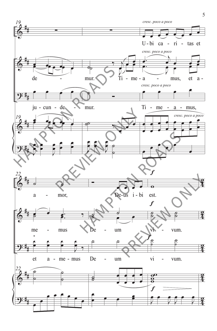Ubi Caritas (3-Part) Ubi Caritas (3-Part) 3-Part scores gallery preview page 6