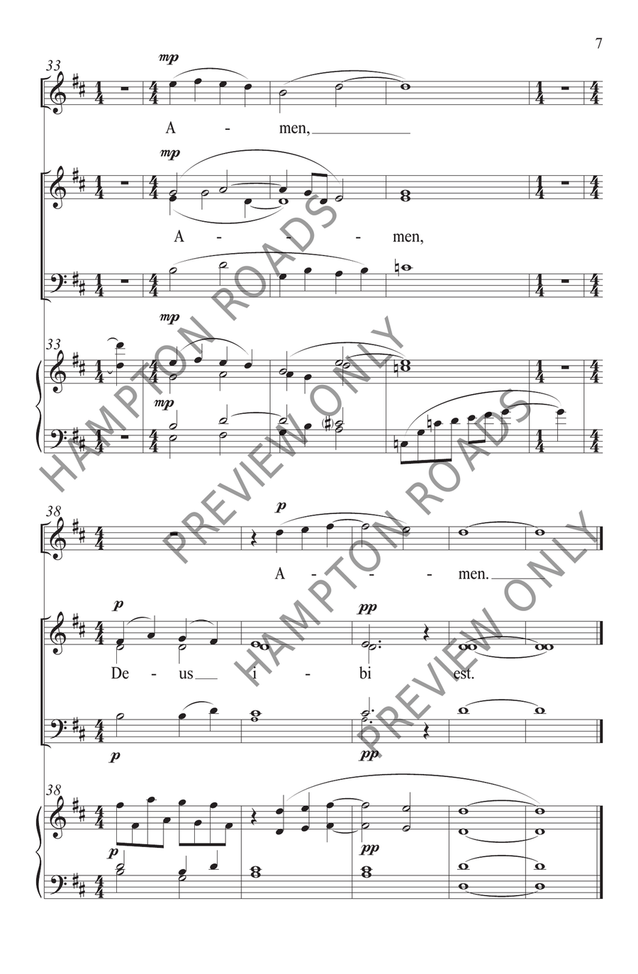 Ubi Caritas (3-Part) Ubi Caritas (3-Part) 3-Part scores gallery preview page 8