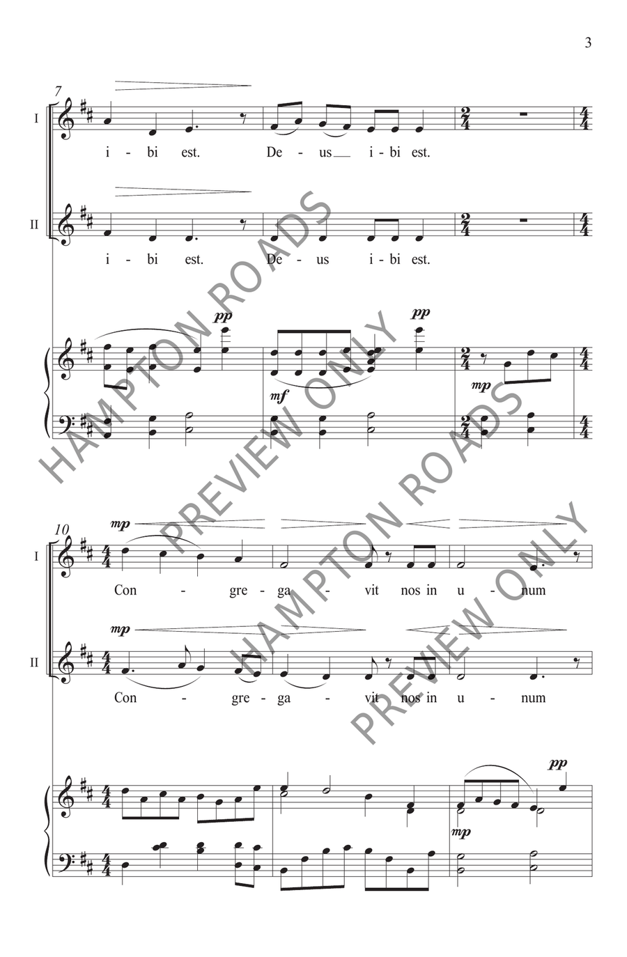 Ubi Caritas (2-Part) Ubi Caritas (2-Part) SA scores gallery preview page 4