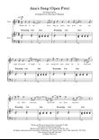 Ana's Song (open Fire)