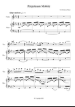 Perpetuum Mobile - Duet for Violin and Piano. Original composition by Graham Dickson-Place