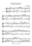 German Dance in C - Flute and Clarinet Duet